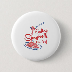 Badge Rond 5 Cm Faire-part de grossesse Mère italienne Manger Spag