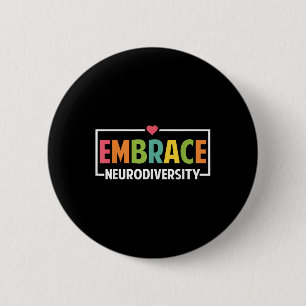 Badge Rond 5 Cm Faire place à la Neurodiversité Autisme Neurodiver