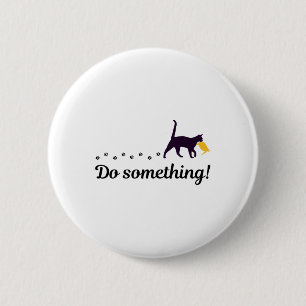Badge Rond 5 Cm Faire Quelque Chat Drôle Trump Cheveux Ele Préside