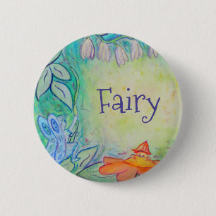 Badge Rond 5 Cm Fairy Flower Garden Art Custom Button Pins