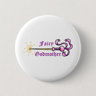 BADGE ROND 5 CM FAIRY GODMOTHER