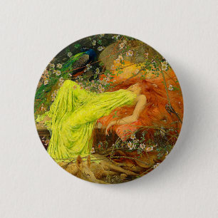 Badge Rond 5 Cm Fairy Tale Arthur Wardle