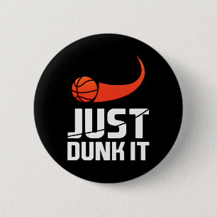Badge Rond 5 Cm Fais-Le ! Joueur de basket-ball Slam Dunk Cadeau