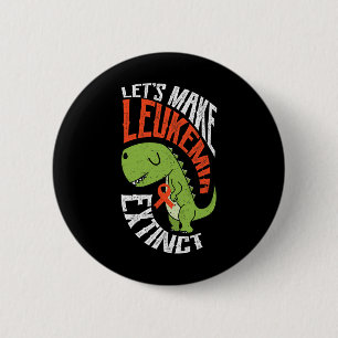 Badge Rond 5 Cm Faisons de la leucémie un hématologue de dinosaure
