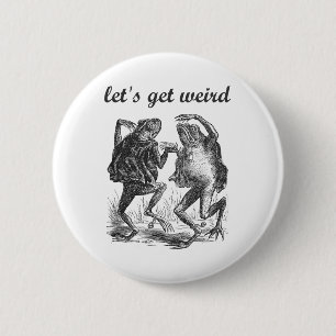 Badge Rond 5 Cm Faisons-nous bizarre Dancing Frogs Fairy Tale Stra