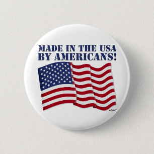 BADGE ROND 5 CM FAIT AUX USA PAR LES AMÉRICAINS !