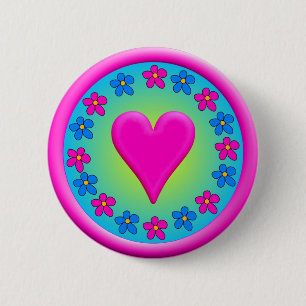 Badge Rond 5 Cm Fait chaleureux
