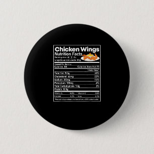 Badge Rond 5 Cm Fait de nutrition des ailes de poulet drôle de Tha