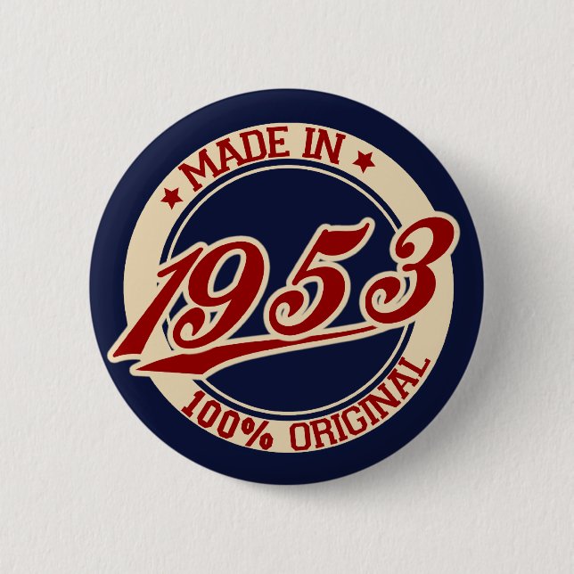 Badge Rond 5 Cm Fait En 1953 (Devant)
