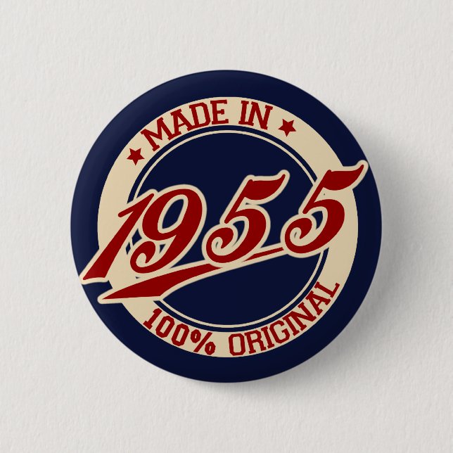 Badge Rond 5 Cm Fait En 1955 (Devant)