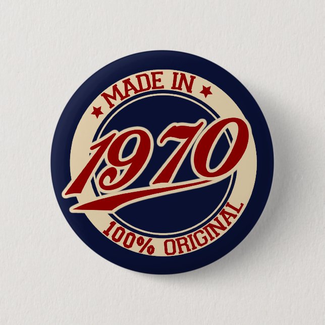 Badge Rond 5 Cm Fait En 1970 (Devant)