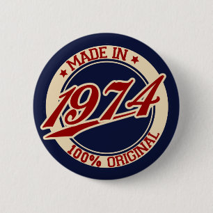 Badge Rond 5 Cm Fait En 1974