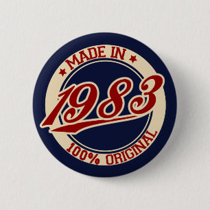 Badge Rond 5 Cm Fait En 1983