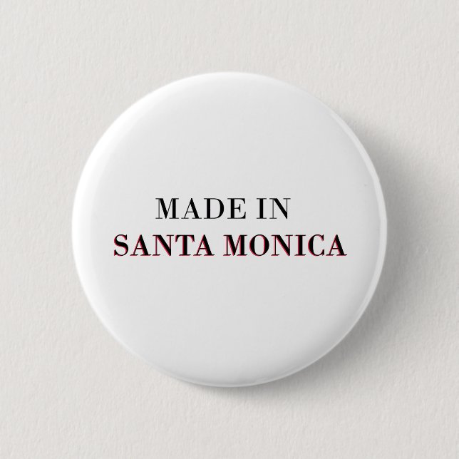Badge Rond 5 Cm Fait en Santa Monica (Devant)