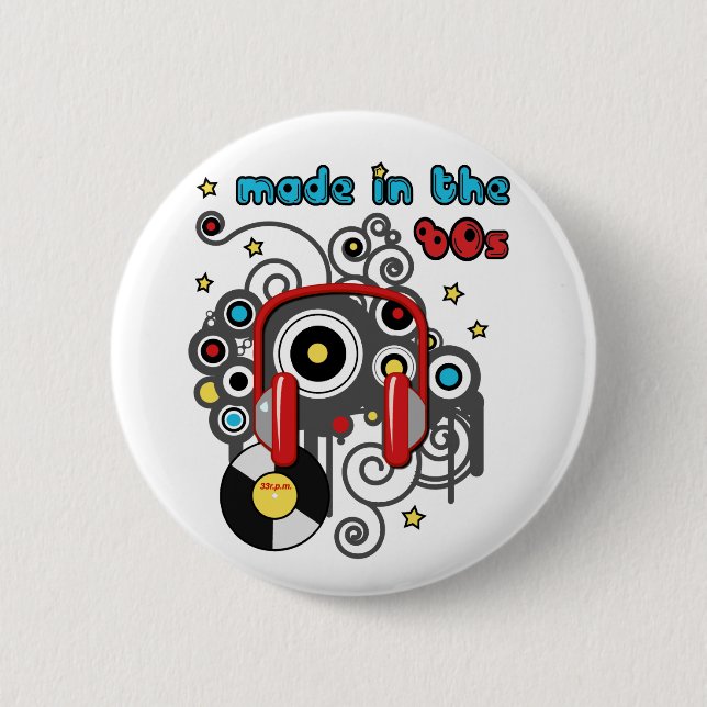 Badge Rond 5 Cm Fait pendant les années 80 (Devant)