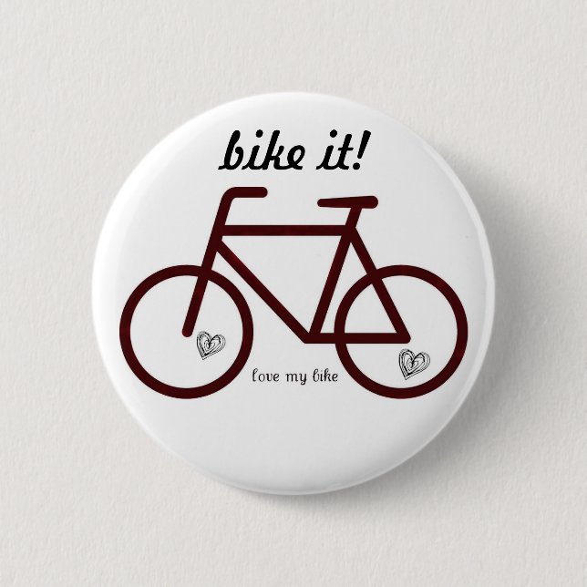 Badge Rond 5 Cm faites- du vélole bouton (Devant)