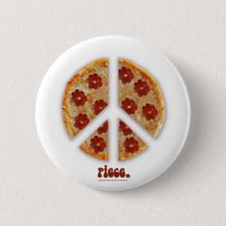 Badge Rond 5 Cm "Faites la pizza, boutons pas de guerre"