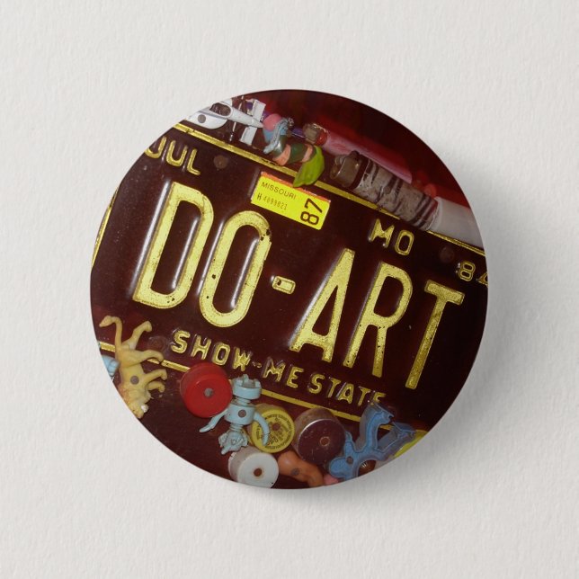 Badge Rond 5 Cm Faites l'art (Devant)