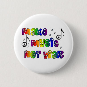 Badge Rond 5 Cm Faites le bouton de musique