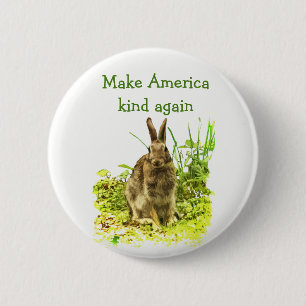 Badge Rond 5 Cm Faites le bouton mignon de lapin de sorte de