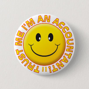 Badge Rond 5 Cm Faites-moi confiance de comptable