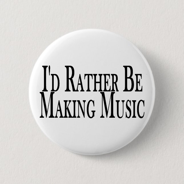Badge Rond 5 Cm Faites plutôt la musique (Devant)