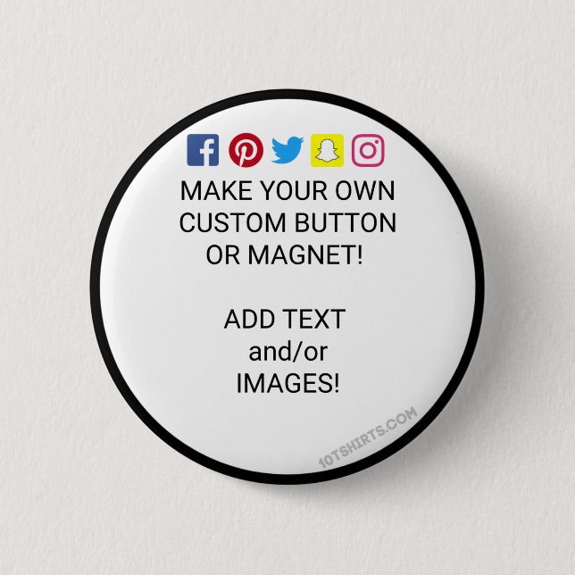 Badge Rond 5 Cm Faites votre propre bouton ! (Devant)