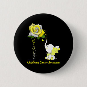 Badge Rond 5 Cm Faith Hope Love Chilhood Cancer Awareness