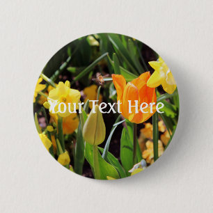 Badge Rond 5 Cm Falln Little Bee en vol