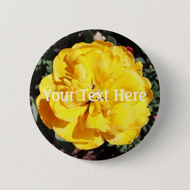 Badge Rond 5 Cm Falln Sunshine Floral (Devant)