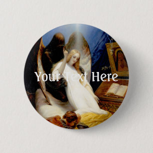 Badge Rond 5 Cm Fallu l'ange de la mort
