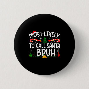 Badge Rond 5 Cm Famille appariée Noël le plus susceptible d'appele