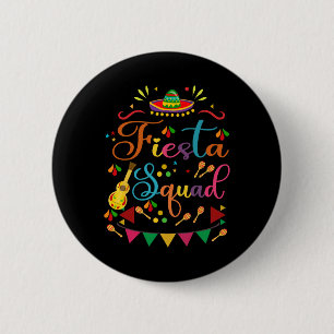 Badge Rond 5 Cm Famille de l'équipe de Fiesta correspondant Cinco