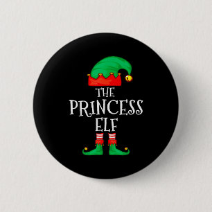 Badge Rond 5 Cm Famille de lutins drôles de Noël Princesse Sweater