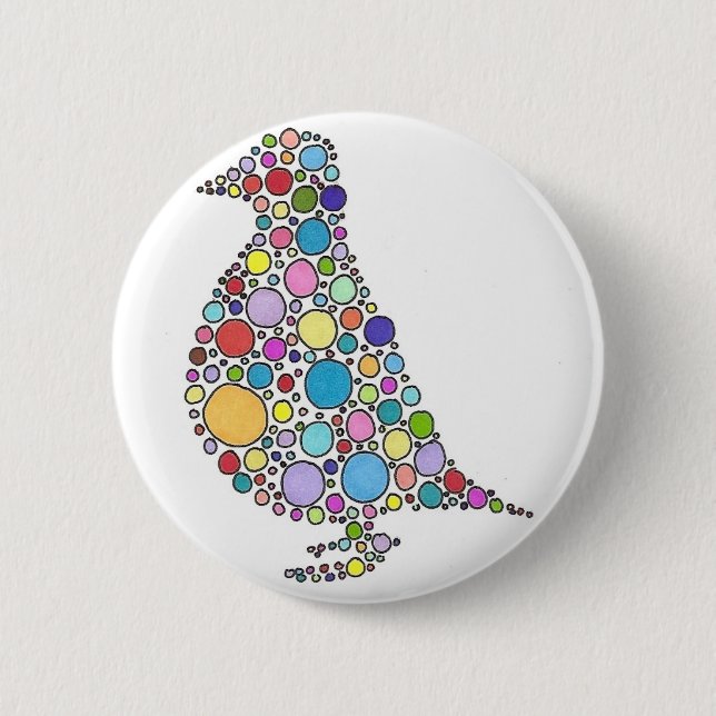 Badge Rond 5 Cm Famille de perdrix (Devant)