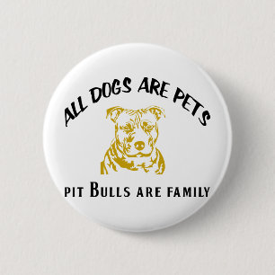 BADGE ROND 5 CM FAMILLE DE PITBULL