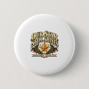 Badge Rond 5 Cm Famille étoile d'or étoile brille vétéran de l'arm