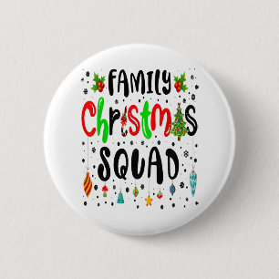 Badge Rond 5 Cm Famille Noël 2022 Correspondant Santa Hat Lights X