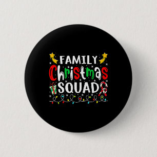 Badge Rond 5 Cm Famille Noël 2023 Santa Hat Crew Fun Femmes Hommes