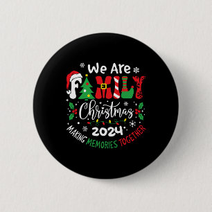 Badge Rond 5 Cm Famille Noël 2024 Funny Xmas Famille Correspondanc