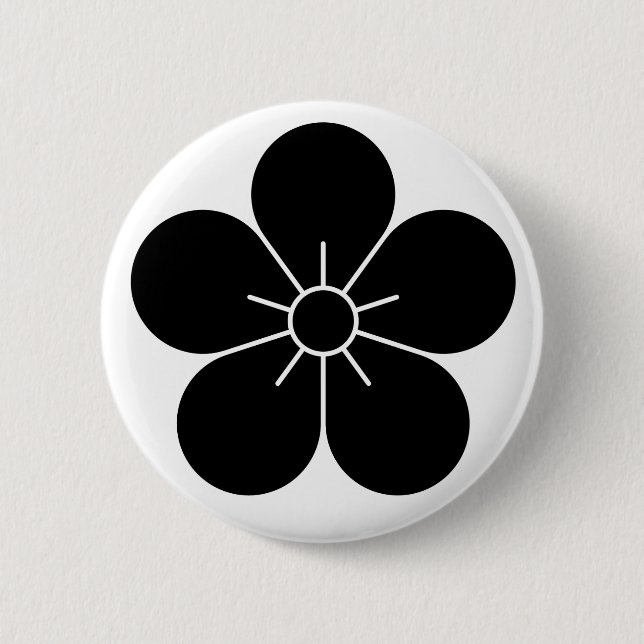 Badge Rond 5 Cm [Family Crests] Plum blossom (Devant)