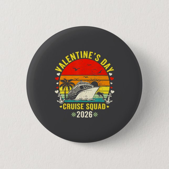 Badge Rond 5 Cm Family Matching Valentines Day For Couples Cruise  (Devant)