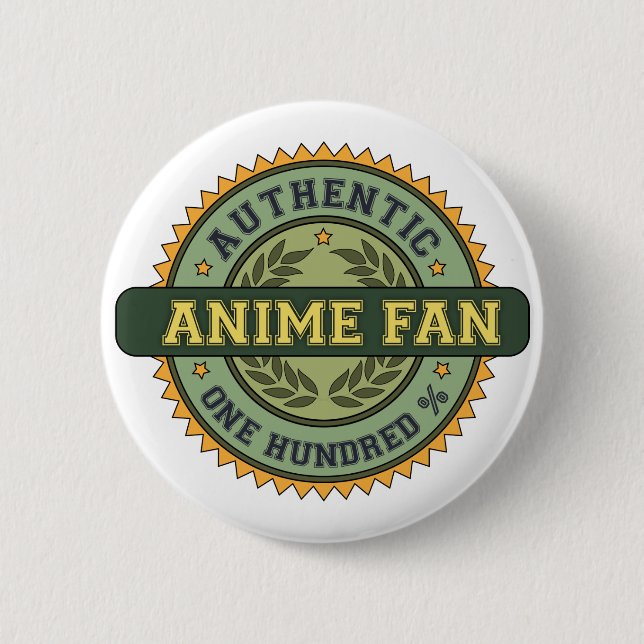 Badge Rond 5 Cm Fan authentique d'Anime (Devant)