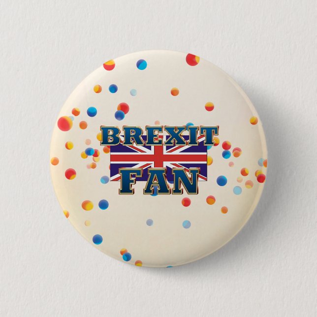 Badge Rond 5 Cm Fan de Brexit de PIÈCE EN T (Devant)