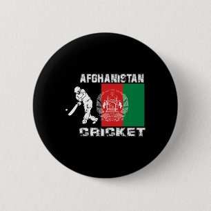 Badge Rond 5 Cm Fan de l'équipe internationale de cricket d'Afghan