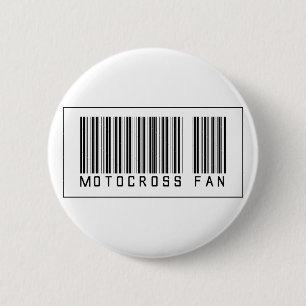 Badge Rond 5 Cm Fan de motocross de code barres
