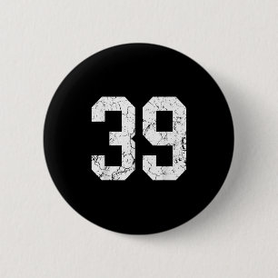 Badge Rond 5 Cm Fan en maillot blanc grunge uniforme joueur
