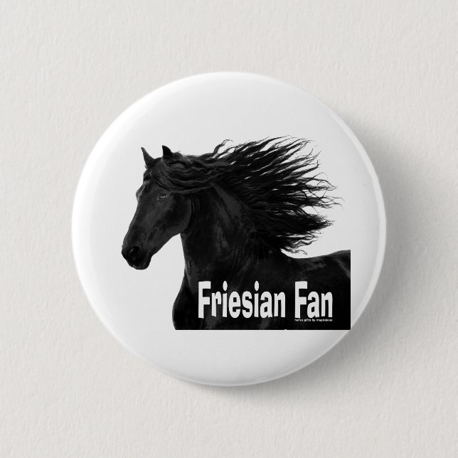 Badge Rond 5 Cm Fan frisonne (Devant)