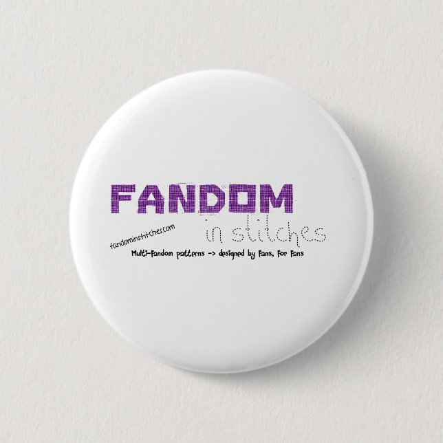Badge Rond 5 Cm Fandom dans les points (Devant)