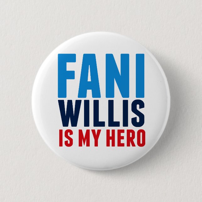 Badge Rond 5 Cm Fani Willis est mon héros (Devant)